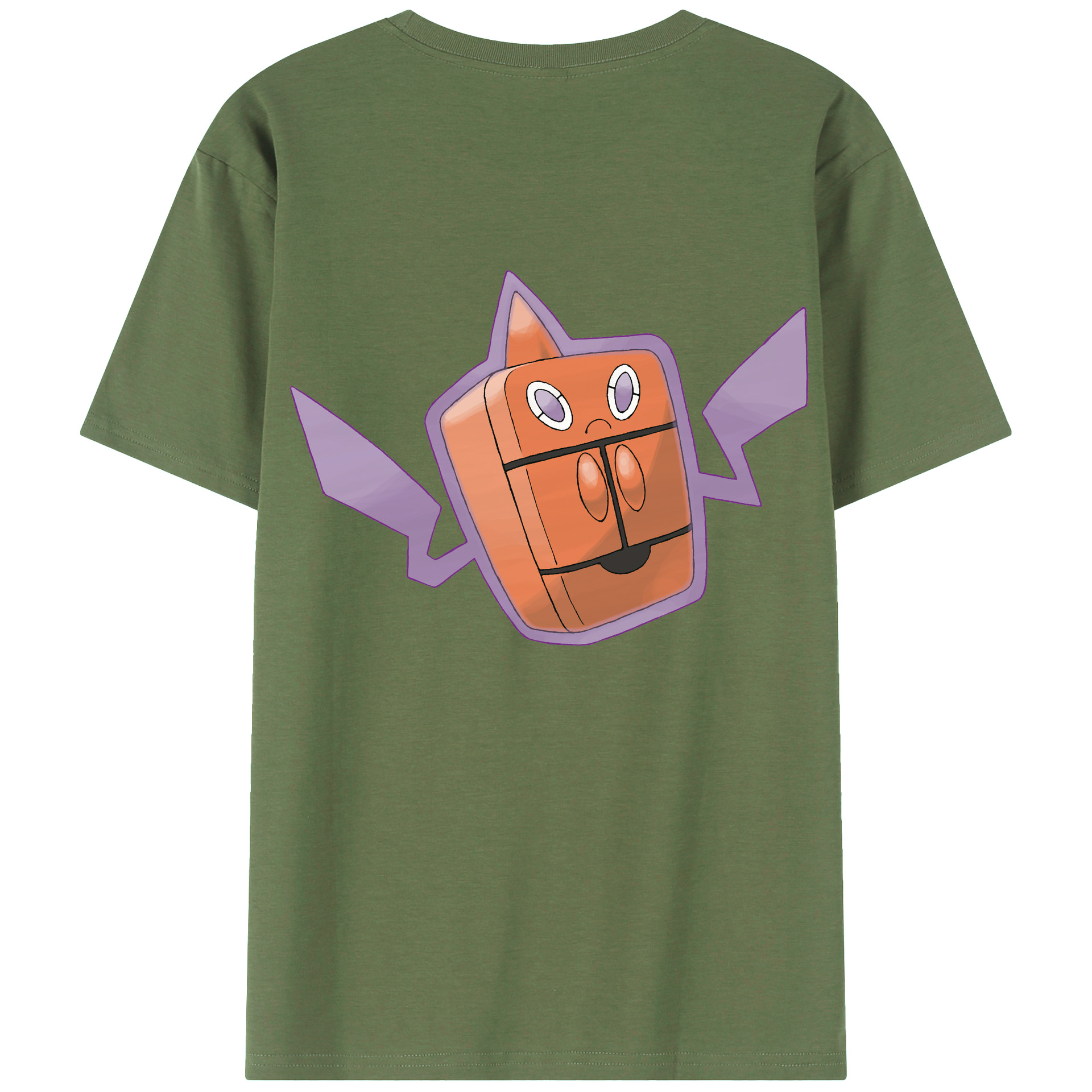 （画像用） ポケットモンスター Pokémon 綿100％ メンズ半袖Tシャツ（バックプリント） 通気性